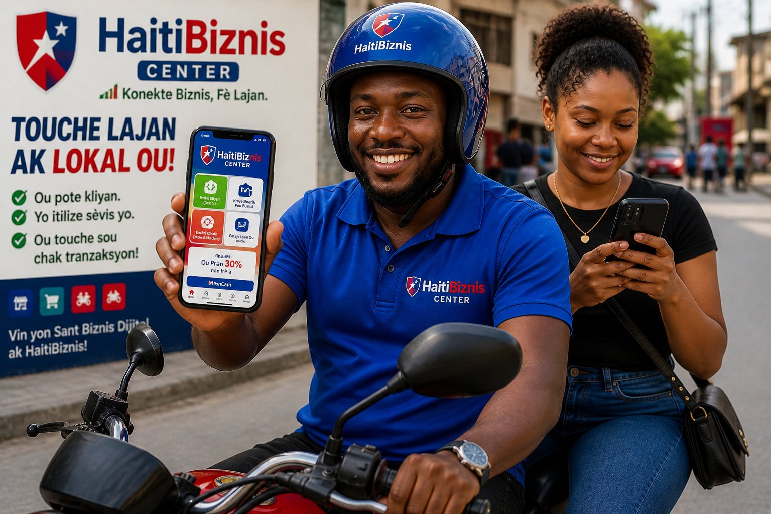 MyPlopPlop moto driver showing the app